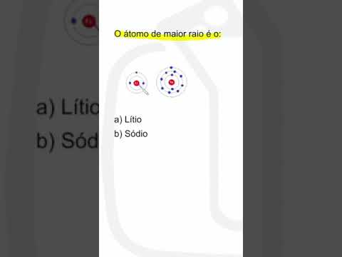 Vídeo: Quais elementos têm o menor raio atômico?