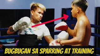 NAKU!CASIMERO BUGBUGAN SA SPARRING AT TRAINING!! NAGALIT NA SI QUADRO ALAS CASIMERO!