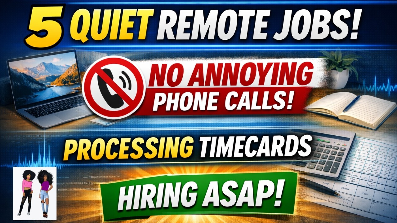 Work From Home Processing Timecards | 5 Non Phone Remote Jobs