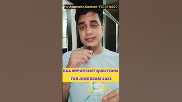 Amity online BCA Important Questions For June  2025 Exams #amity #samtechnicalguru #youtubeshorts