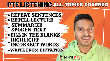 [ALL MODULES] HOW TO IMPROVE PTE LISTENING SCORES? || PTE BY NIKHIL || #nikhilpte