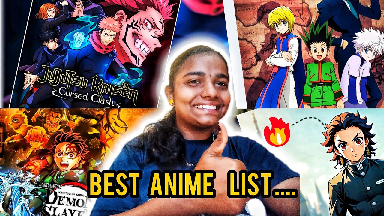 Best anime list by me 😁💜 