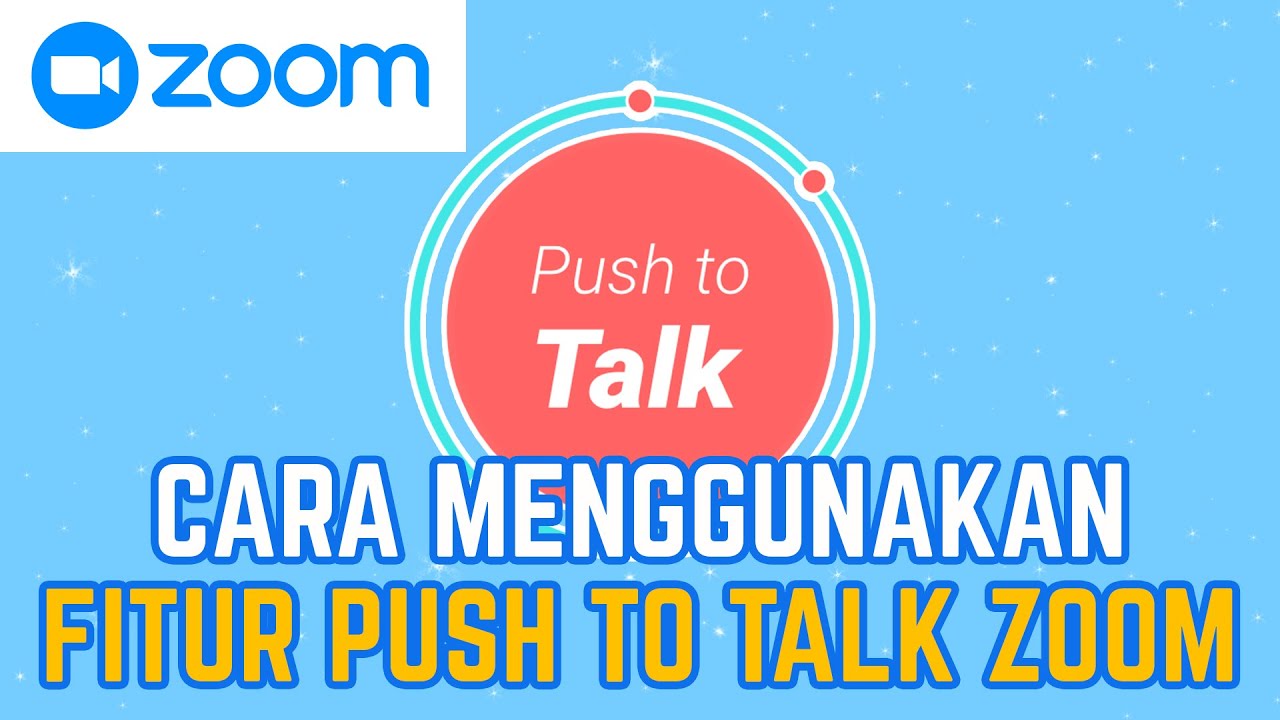 Fitur push to talk di Zoom Meeting