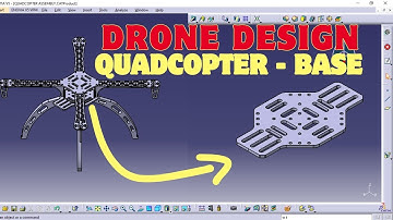 How to Design a Drone in CATIA V5 | Part 2- Quadcopter Base | Beginner Tutorial | Aeronautical
