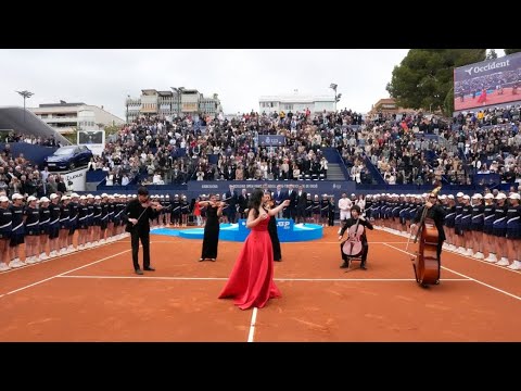 Conde Godó finals - Con te partirò - Aseel Massoud, quintet del Liceu - نهائيات بطولة العالم للتنس