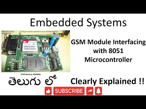 [ES-TE-30] GSM Module Interfacing with 8051 Microcontroller -lesson -30 ...