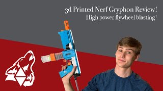 Nerf Gryphon Review! 3d printed stryfe clone!!