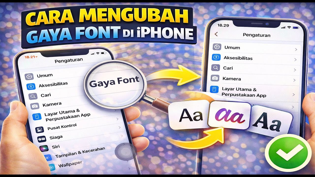 CARA MENGUBAH GAYA FONT DI IPHONE