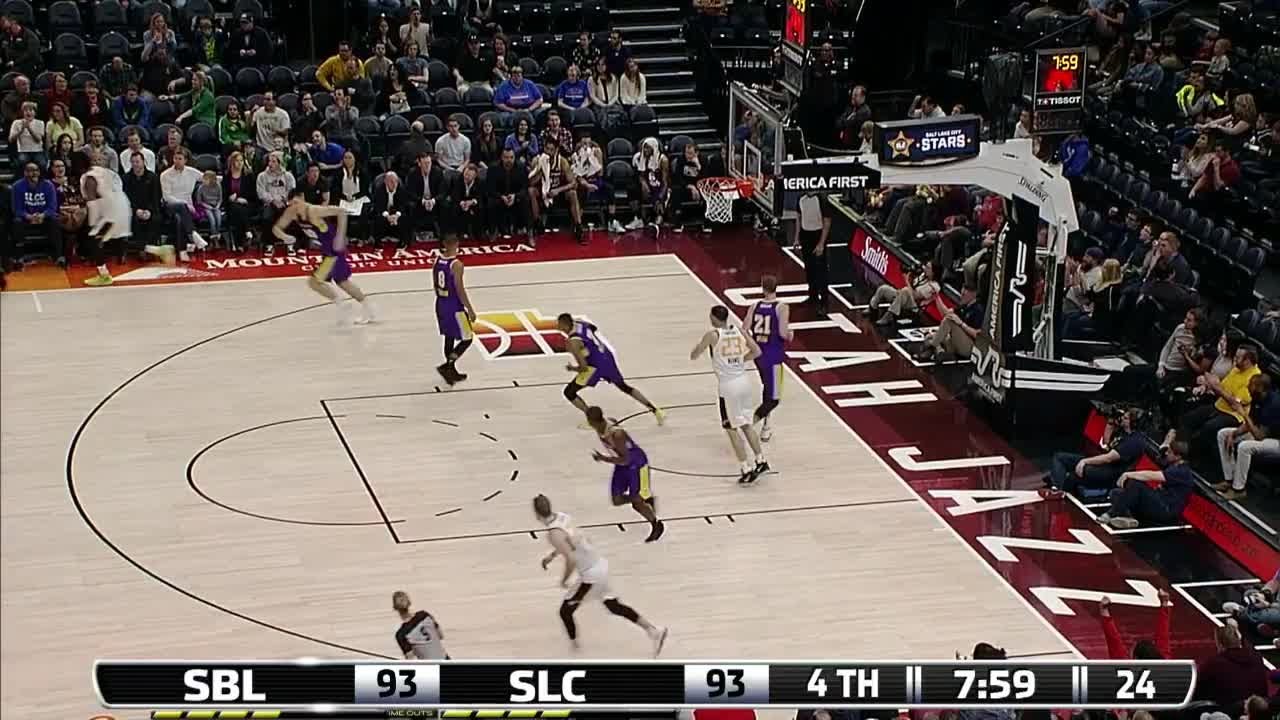 Diamond Stone (16 points) Highlights vs. South Bay Lakers