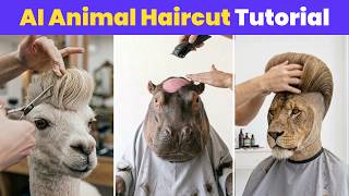 How to Make Viral Animal Haircut Videos with AI | Viral AI Video Editing Full Tutorial