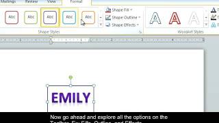 Microsoft Office Word PC: How to Use WordArt