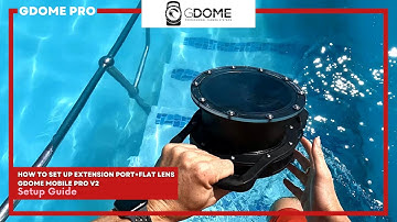 Installing the GDome 80mm Extension port flat lens on the Mobile 3 or 2