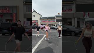 Road SKIPPING in china 🇨🇳 #jumprope #skipping #china
