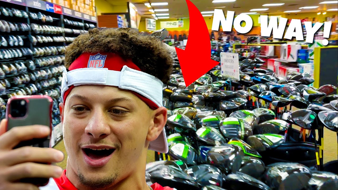 BUYING GOLF CLUBS FOR PATRICK MAHOMES AND THE MAHOMIES!! (Worth $1,000s!!)