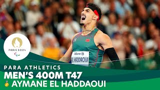 Moroccos Aymane El Haddaoui Sets 400M T47 World Record