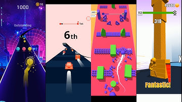Dancing Road vs Color Road vs Stack Colors vs Color Bump 3D || Colorful Gameplay || Android, iOS