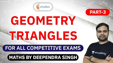 Geometry Inequality of Triangles (Part-3) | For All Competitive Exams | Maths by Deependra Singh