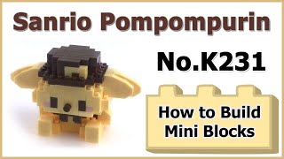 How to Build Pompompurin K231 Mini Blocks Review Instructions Specifications