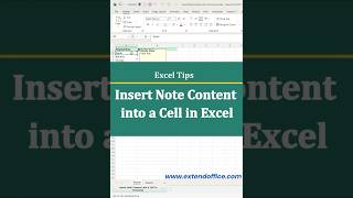 How to Insert Note Content into Cells in Excel | VBA vs Kutools