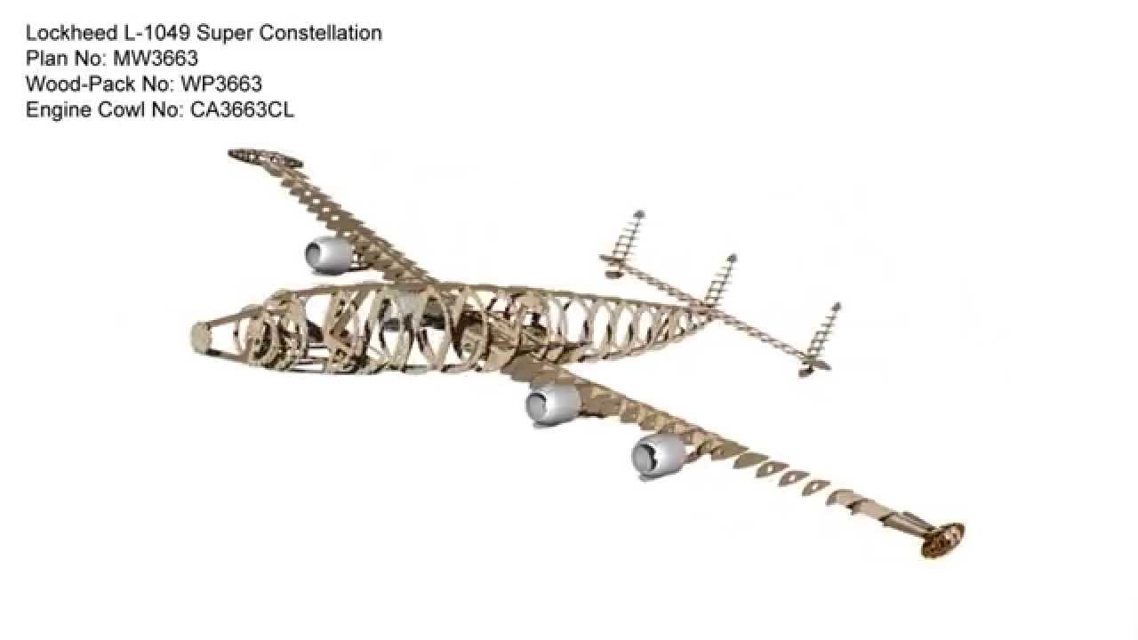 Lockheed Super Constellation RC Model Plan - YouTube