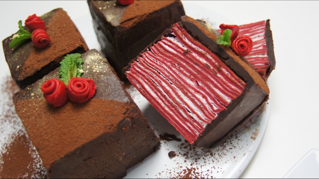 TARTA DE CREPS RED VELVERT IDEAL SAN VALENTIN! #394 #