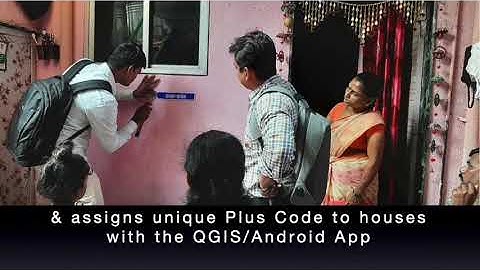 Plus code addresses for tracking and monitoring services in slums