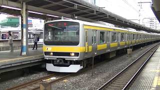 総武線E231系0番台ミツB16編成 ミツB33編成 船橋駅