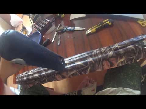 Камуфляжная пленка для оружия. Иж-27М. Camo for guns.