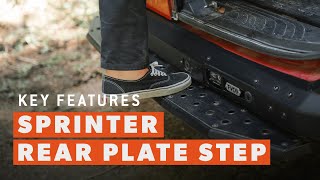 Sprinter Rear Plate Step Key Features - Flatline Van Co.