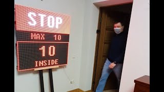 REAL-TIME OFFLINE people counting system. Instant update. Big screen. Wealth