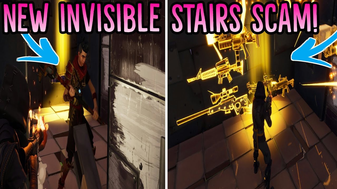 *NEW SCAM* The Invisible Stair Scam! (Scammer Gets Scammed) Fortnite Save The World