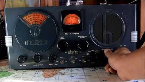 Hallicrafters Sky Champion S-20R - Quick video