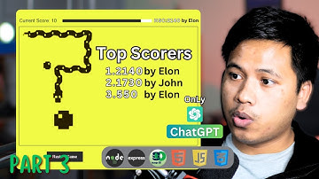 Creating Classic Nokia Snake Game with Backend Live High Scores Using ChatGPT 4o | Part III