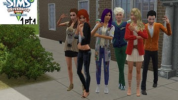 Lets Play The Sims 3 University life part 1 pt  1 Showing the sims and enrolling in university