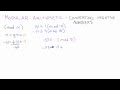 Understanding Negative Integer Conversion in Modular Arithmetic