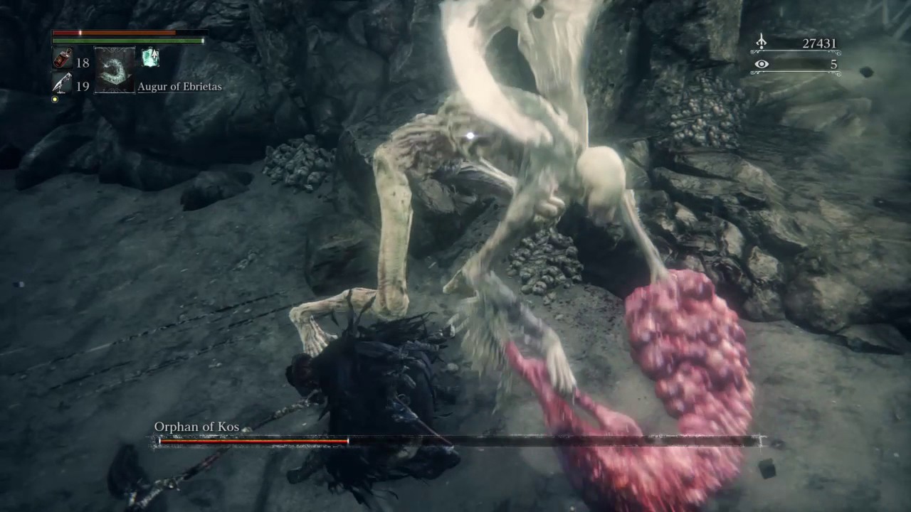 Bloodborne - High Rally Burial Blade vs. OoK - NG+ - YouTube
