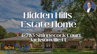 Jacksonville FL Estate Home with water to golf views in Hidden Hills Country Club