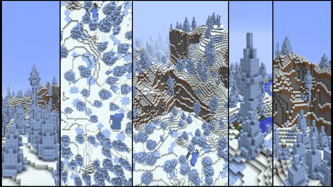 Ice Spikes Biome Spawn SEED  Minecraft 1.11 - YouTube