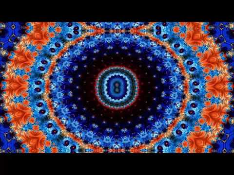 Art and music / moving colours - Mandala / Orchestra and harp music