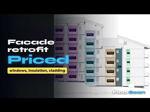 Price a Facade Retrofit From the Elevation Drawing | FloorScan