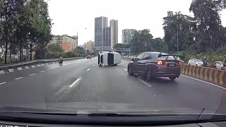 Kejadian Kereta Alza Meluncur Di Jalan Kuching, Kuala Lumpur