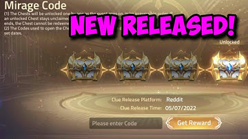 NEW RELEASE CODE 🤩🤩🤩🤩 - Mirage Code | Mobile Legends: Adventure