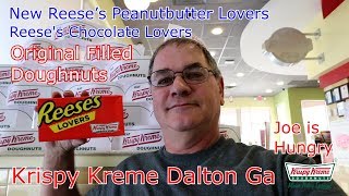 Krispy Kreme Reese's Peanut Butter Lover's Doughnuts   Joe is hungry
