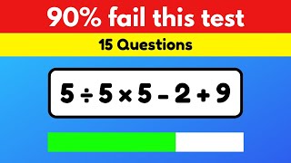 Math Quiz That Will Fail 90% Of People