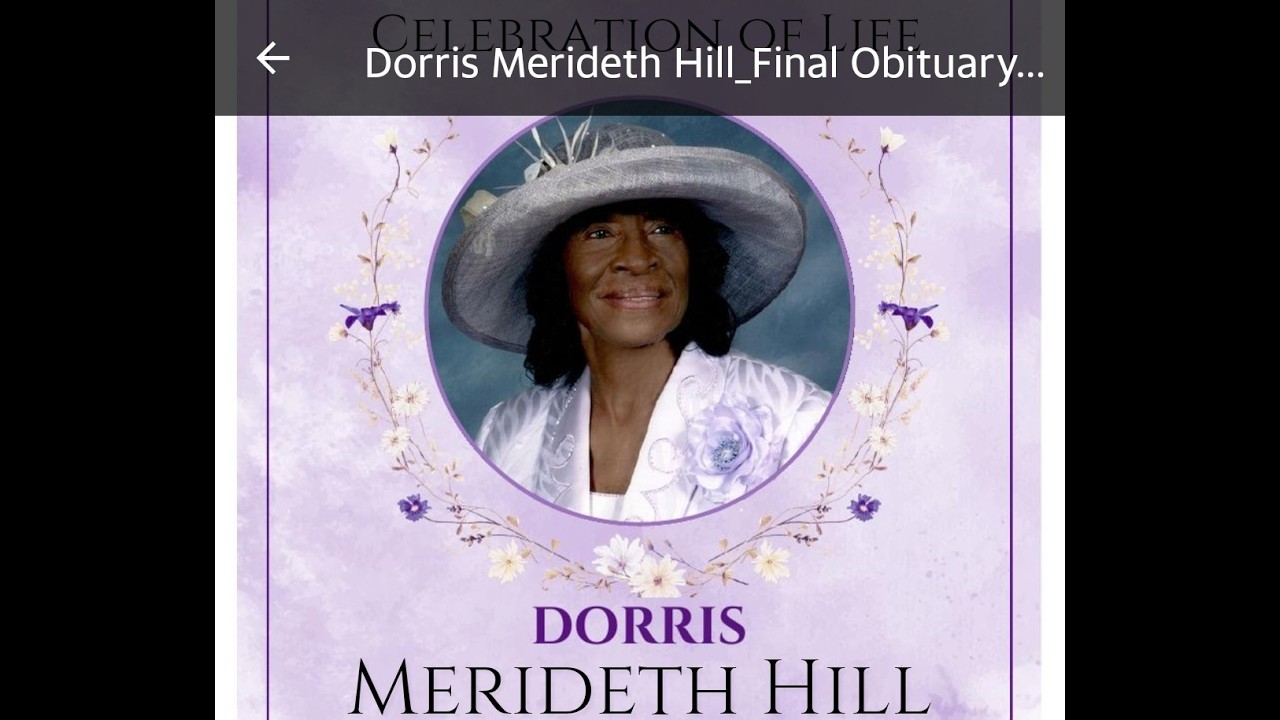 Celebrating the life of Dorris Merideth Hill | 5.17.26