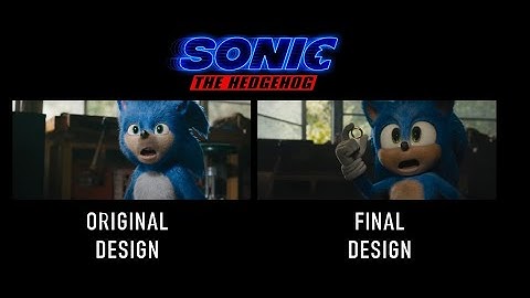 THE SONIC MOVIE TRAILER - Original Design vs Final Side-by-Side Comparison!