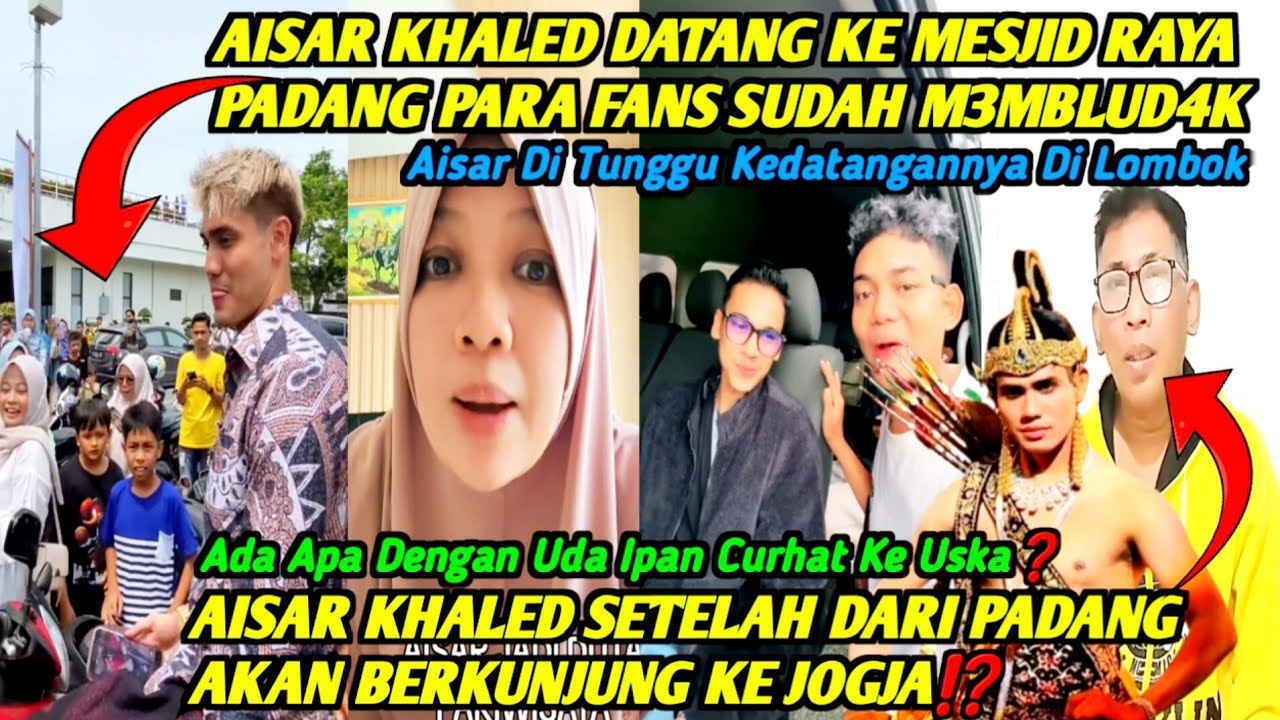 P3CAH‼️KEDATANGAN AISAR KHALED DI MESJID RAYA PADANG PARA EMAK - EMAK GAK ADA LAWAN🔥AISAR KE JOGJA⁉️