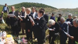 平壌の埋葬地で法要  邦人遺族らが初訪問