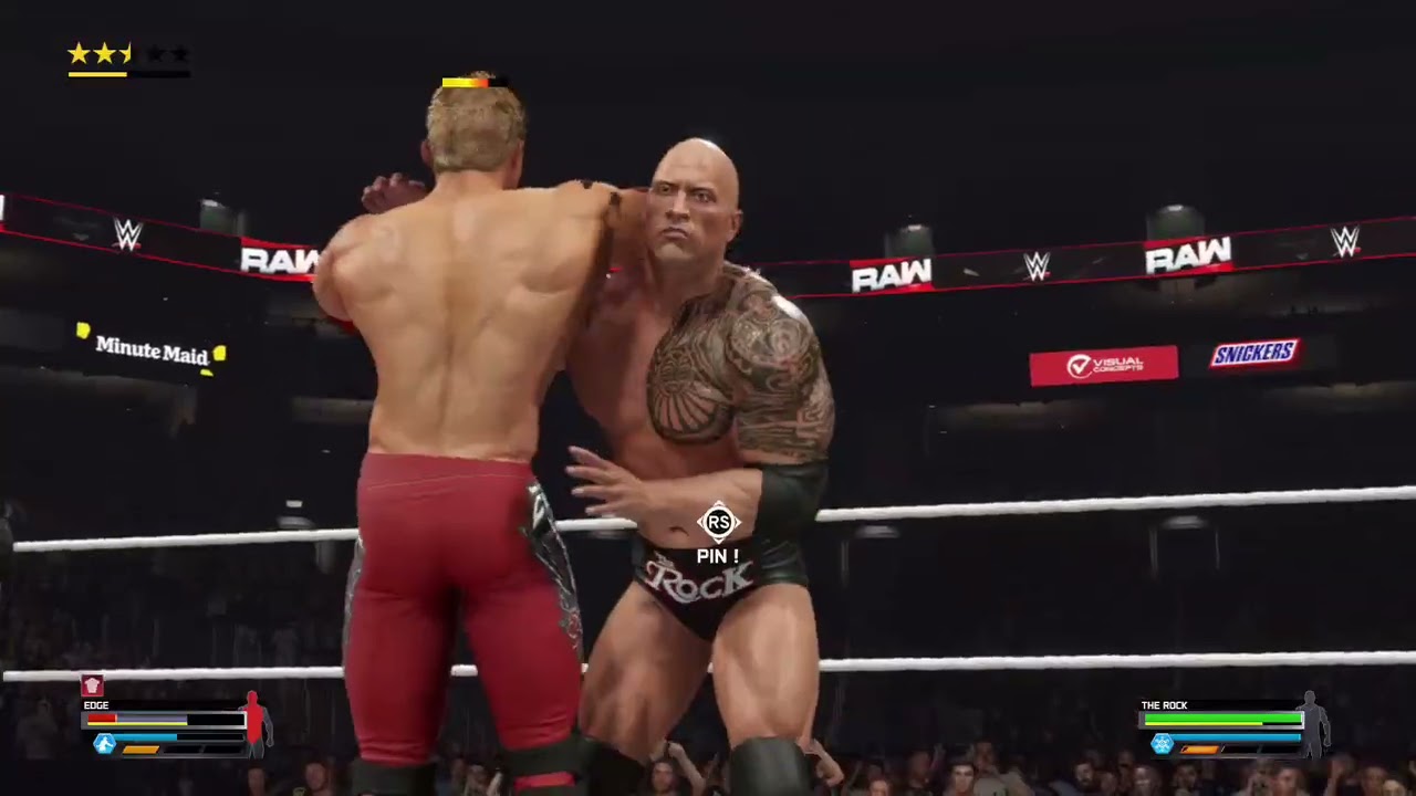 The Rock Vs Edge One On One WWE 2k25 