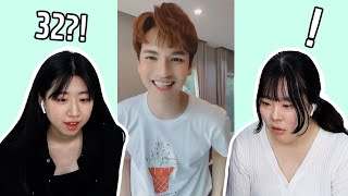 คนนี้อายุ 30 เหรอ? | Korean reaction to Thai Actor Sattaphong TikTok